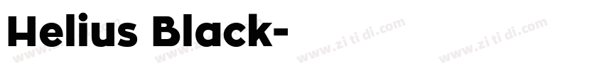 Helius Black字体转换